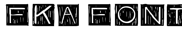 FKA Font font preview