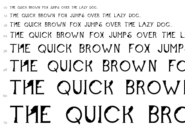 Flaming June font waterfall