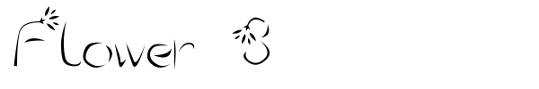 Flower 3 font