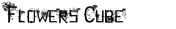 Flowers Cube font