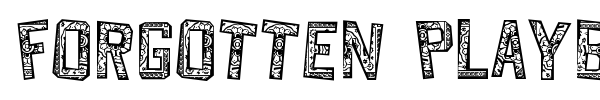 Forgotten Playbill font