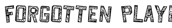 Forgotten Playbill font preview