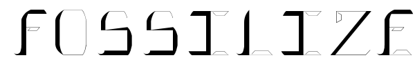 Fossilized font