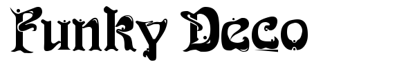 Funky Deco font