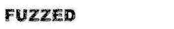 Fuzzed font