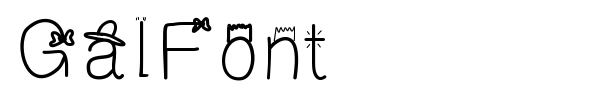 GalFont font