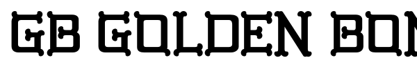 GB Golden Bones font