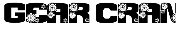 Gear Crank font preview