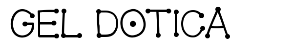 Gel Dotica font preview