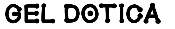 Gel Dotica font preview
