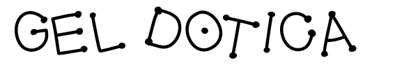 Gel Dotica font preview