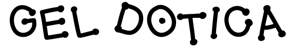 Gel Dotica font preview