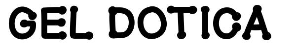 Gel Dotica font preview
