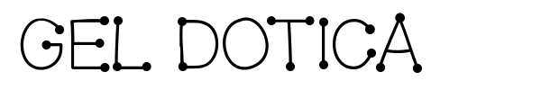 Gel Dotica font preview