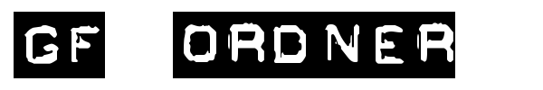 GF Ordner font