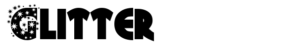 Glitter font