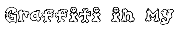 Graffiti in my Bones font