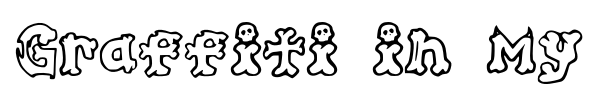 Graffiti in my Bones font preview