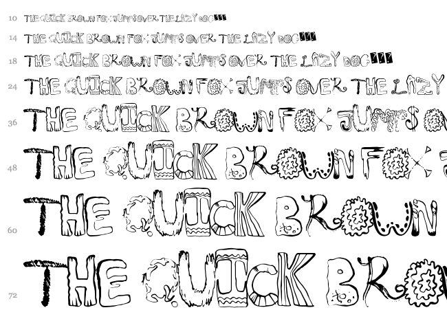 Great Mix font waterfall