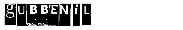 Gubben I L font