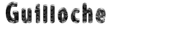 Guilloche font