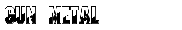 Gun Metal font