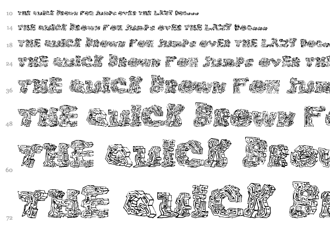 Halo-Sonic font waterfall