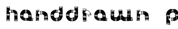 Handdrawn Pipe font