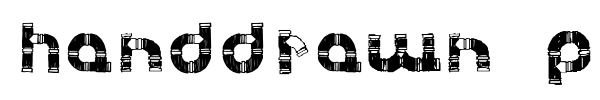 Handdrawn Pipe font preview