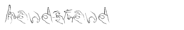 Handstand font