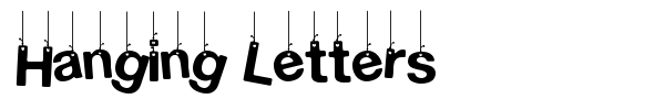 Hanging Letters font