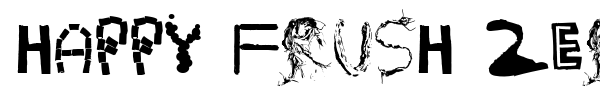Happy Frush Zero font