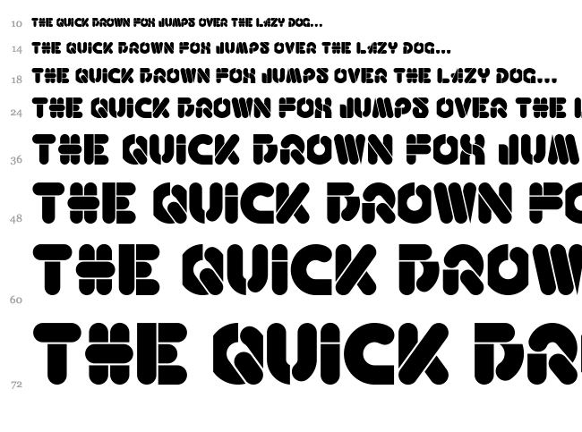 Haricot font waterfall