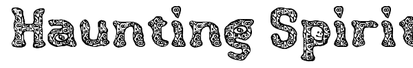 Haunting Spirits font