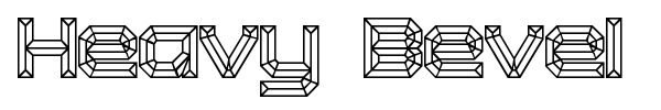 Heavy Bevel font