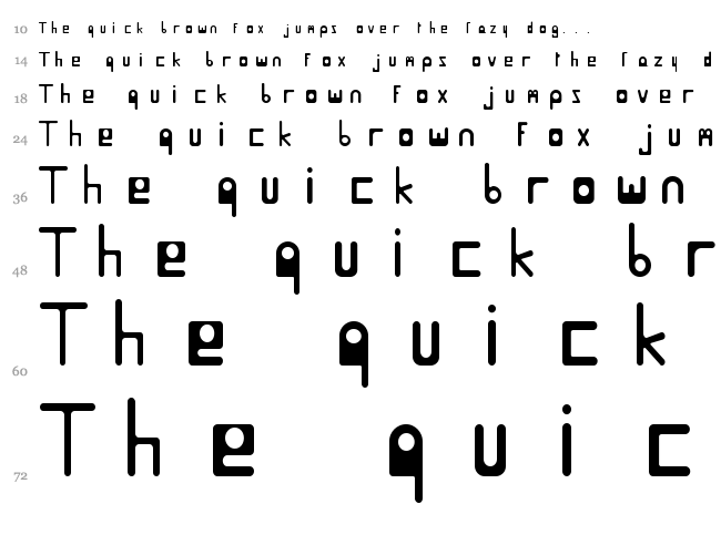 Helen Brown font waterfall