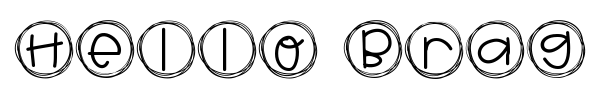 Hello Brag Tags font