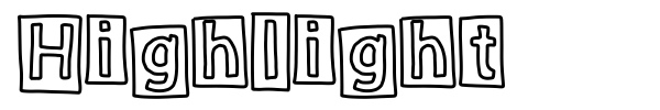 Highlight font