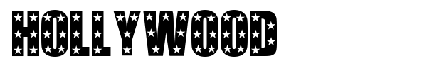 Hollywood font