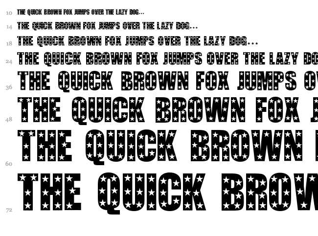 Hollywood font waterfall