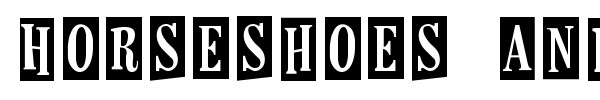 Horseshoes and Lemonade font