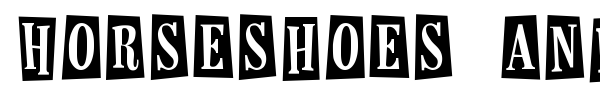 Horseshoes and Lemonade font preview