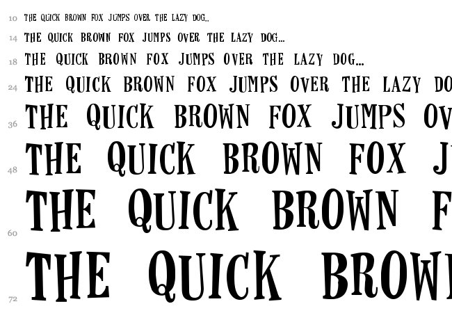 Horseshoes and Lemonade font waterfall