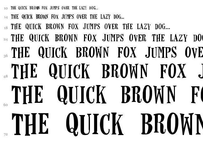 Horseshoes and Lemonade font waterfall