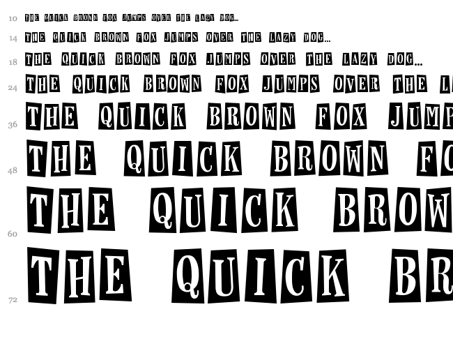 Horseshoes and Lemonade font waterfall