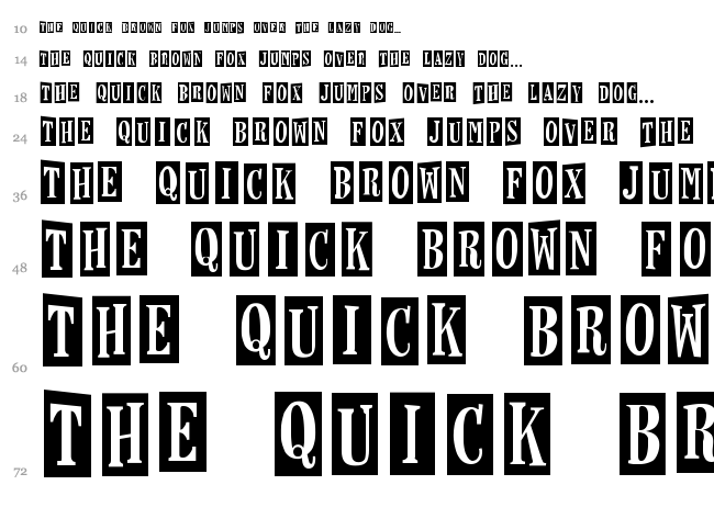 Horseshoes and Lemonade font waterfall