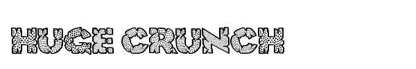 Huge Crunch font
