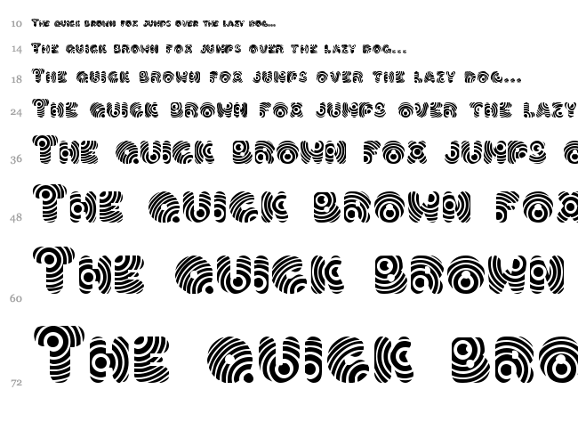Hypmotizin font waterfall