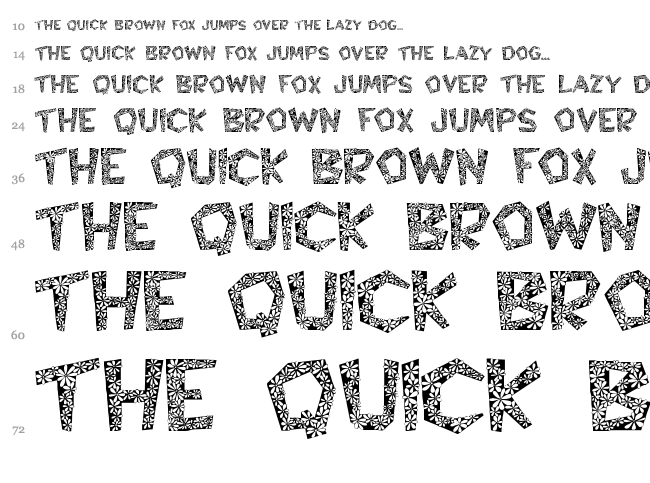 Hyppolit font waterfall