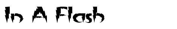 In A Flash font preview